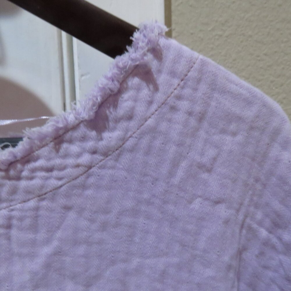 FREE PEOPLE WE THE FREE Palo Alto Textured Gauzy Cotton Oversize Pocket Top Boho - Picture 3 of 13